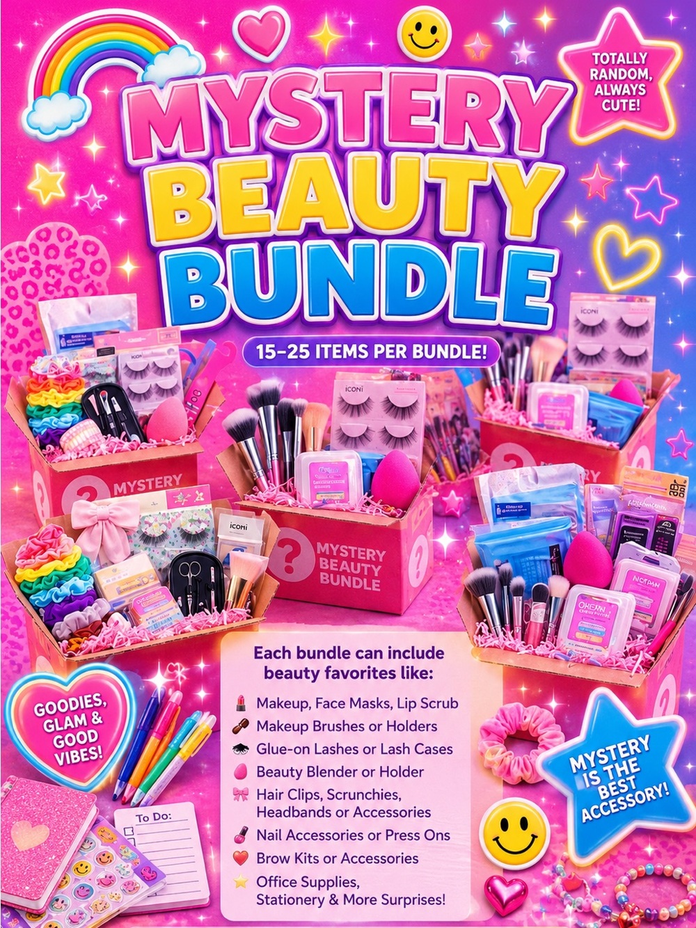 15-25 items 📦 MEGA Mystery Box Makeup & Beauty